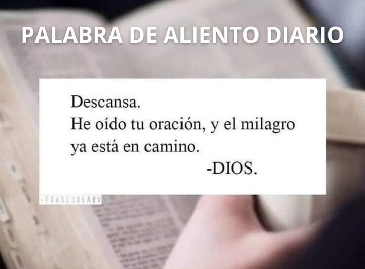 Tu mejor día de la mano de Jesús…